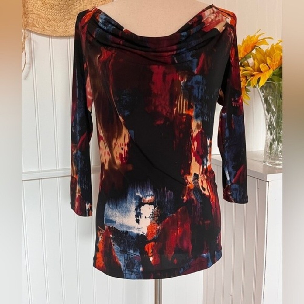 Sold Grace Elements Multicolored Neckline Blouse